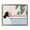 Stupell Industries Tub Relaxation Woman Floating Frame, design by Marcus Prime